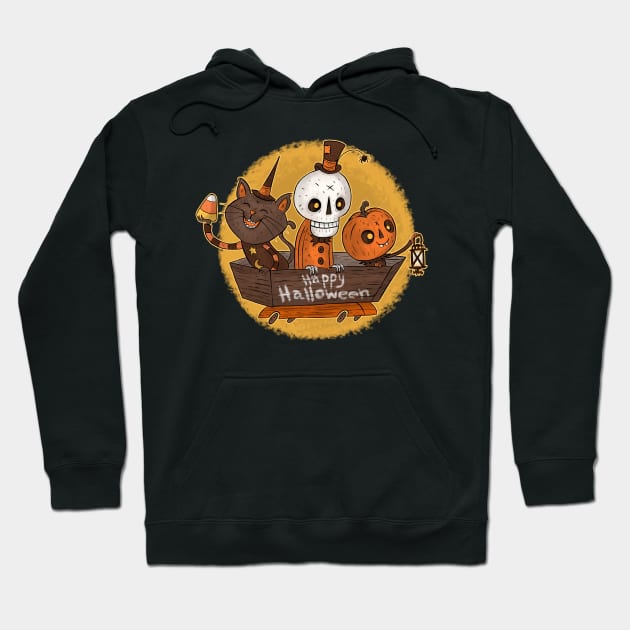 On The Way To Halloween Hoodie by chrisraimoart